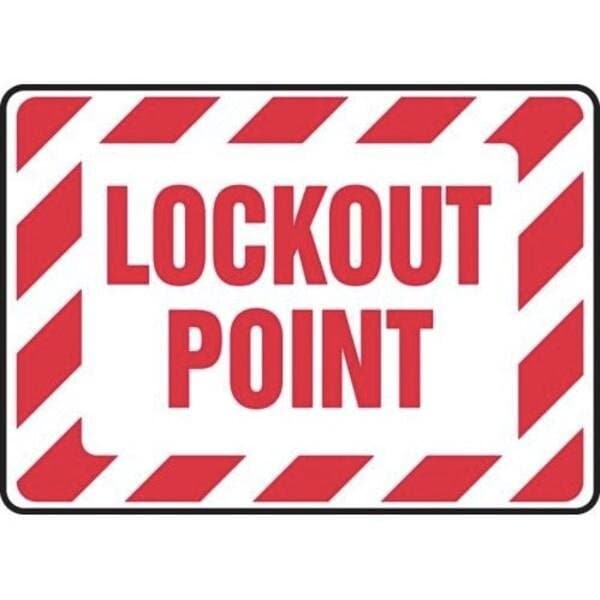 Accuform LOCKOUTTAGOUT SIGN LOCKOUT POINT 10 MLKT506XT MLKT506XT - main